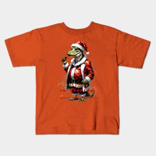 Florida Alligator Miami Funny Holiday Christmas season gift Kids T-Shirt